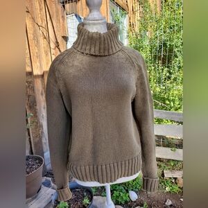 Calvin Klein Jeans Khaki Turtleneck Sweater